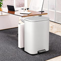 50L Stainless Steel Step Trash Can with Soft-Close Lid B157159