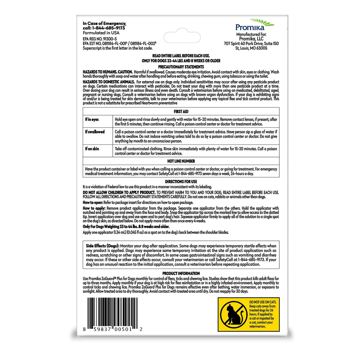Flea and Tick Prevention for Medium Dogs 23-44lbs (3 Doses) A306815