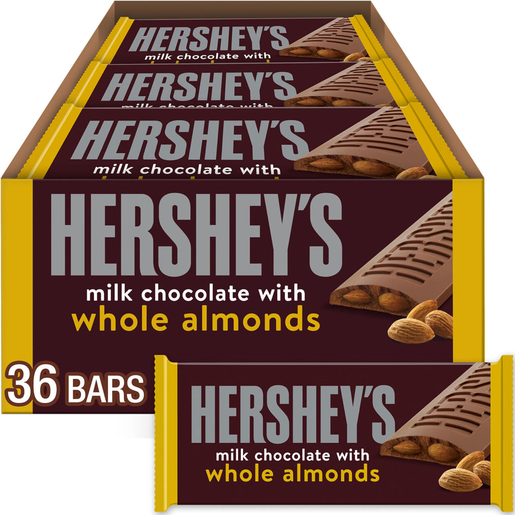 Milk Chocolate with Whole Almonds Candy Bars 1.45 oz 36 Count K152