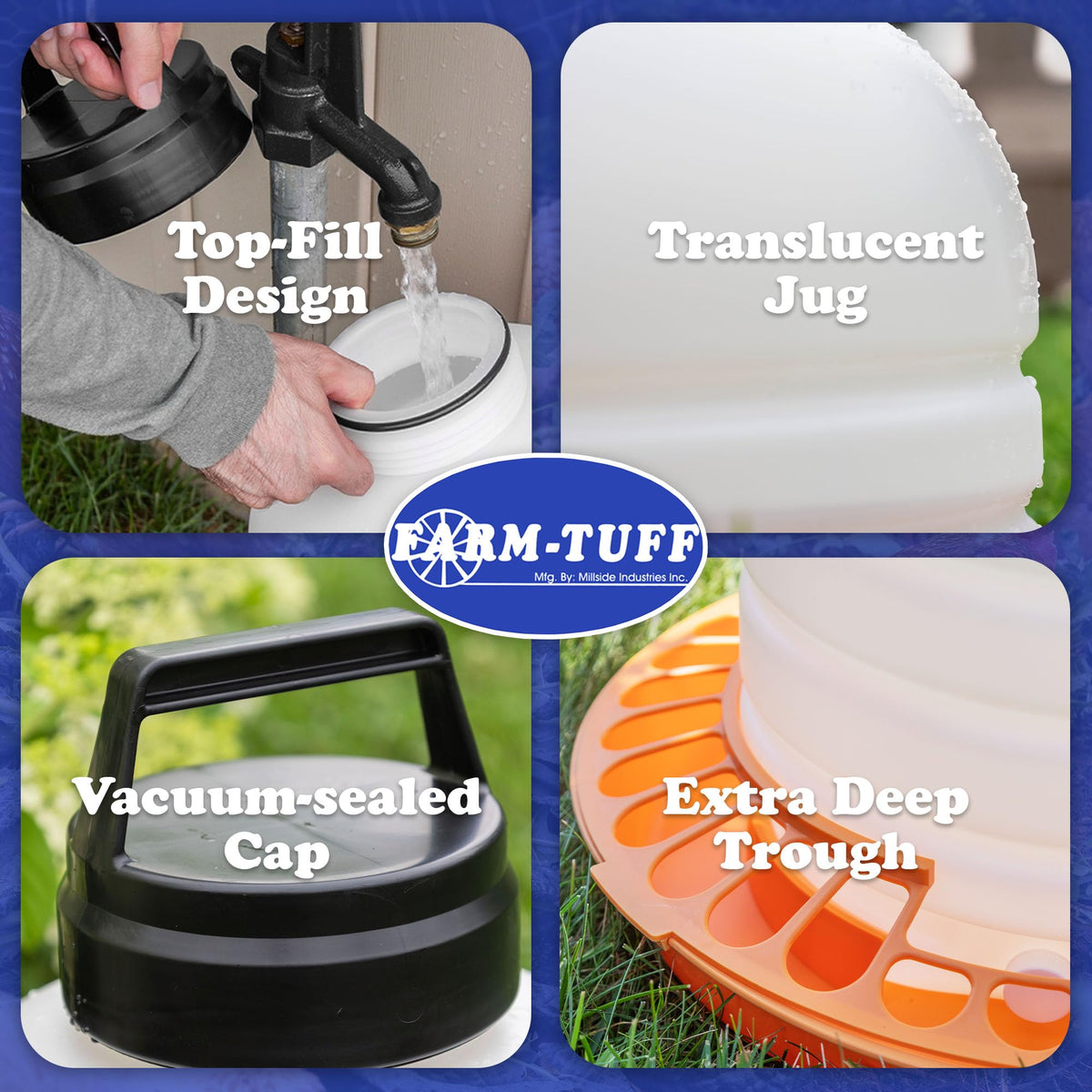 3 Gallon BPA-Free Plastic Poultry Waterer T107