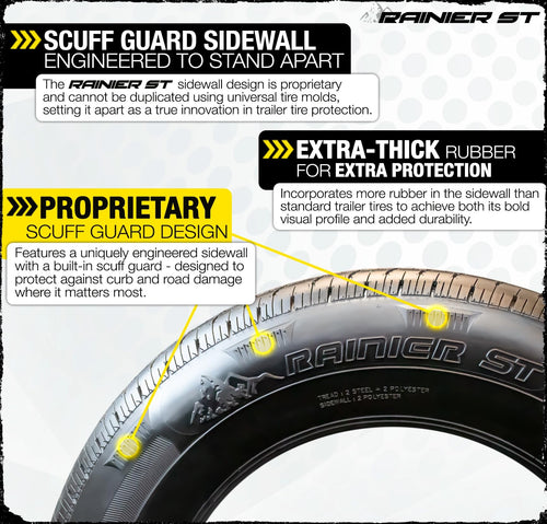 12 Inch Silver 5 Lug Trailer Tire Rim Assembly A59326