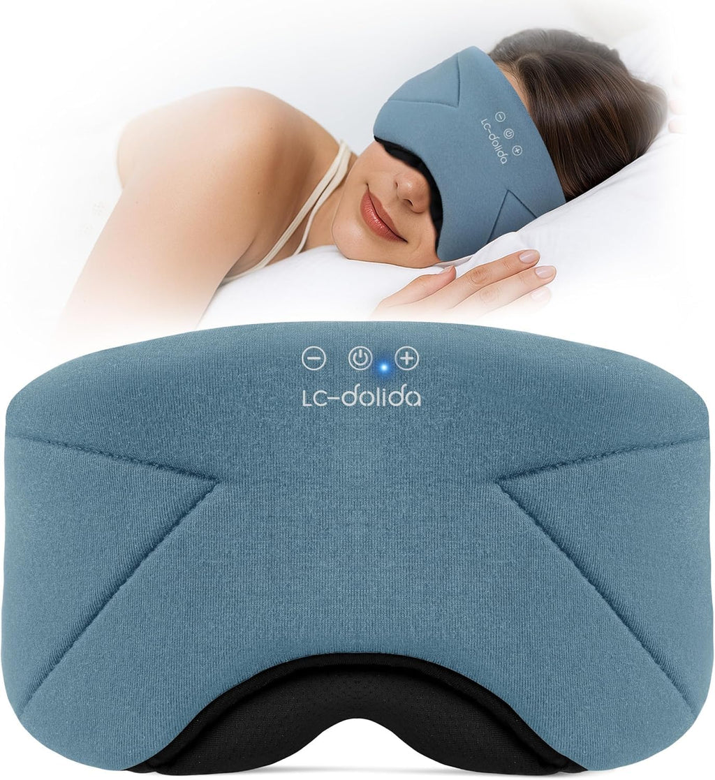 Soft Bamboo Cotton Bluetooth Sleep Mask with Headphones S34584