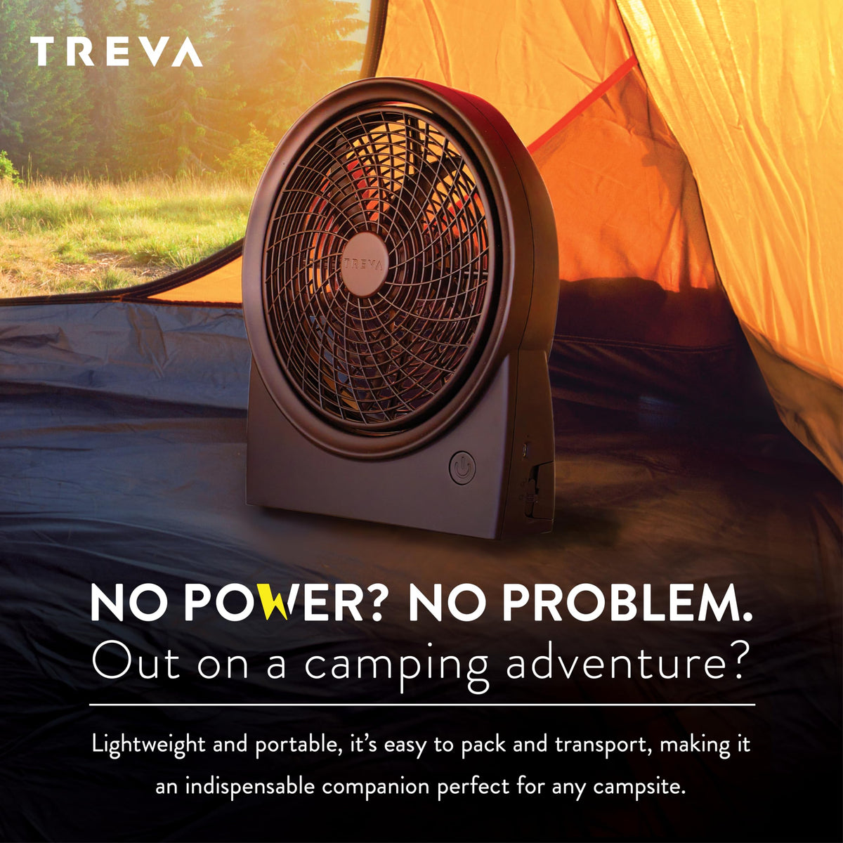Rechargeable Battery Powered 3-Speed Personal Fan V317198