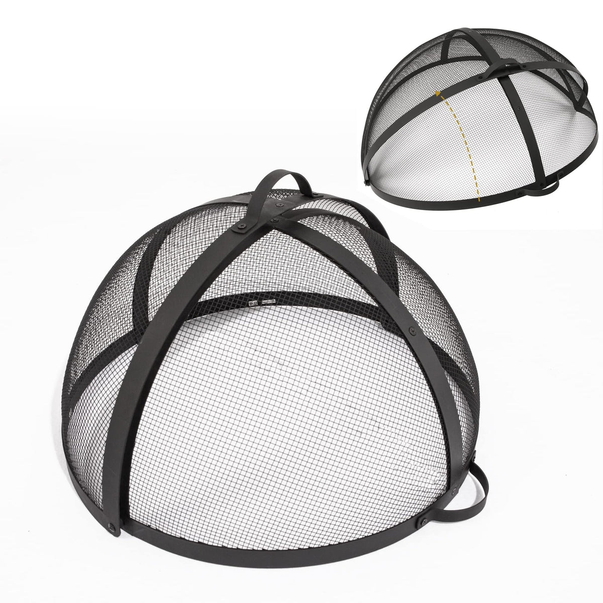 32" Round Fire Pit Spark Screen Cover with Door X61479