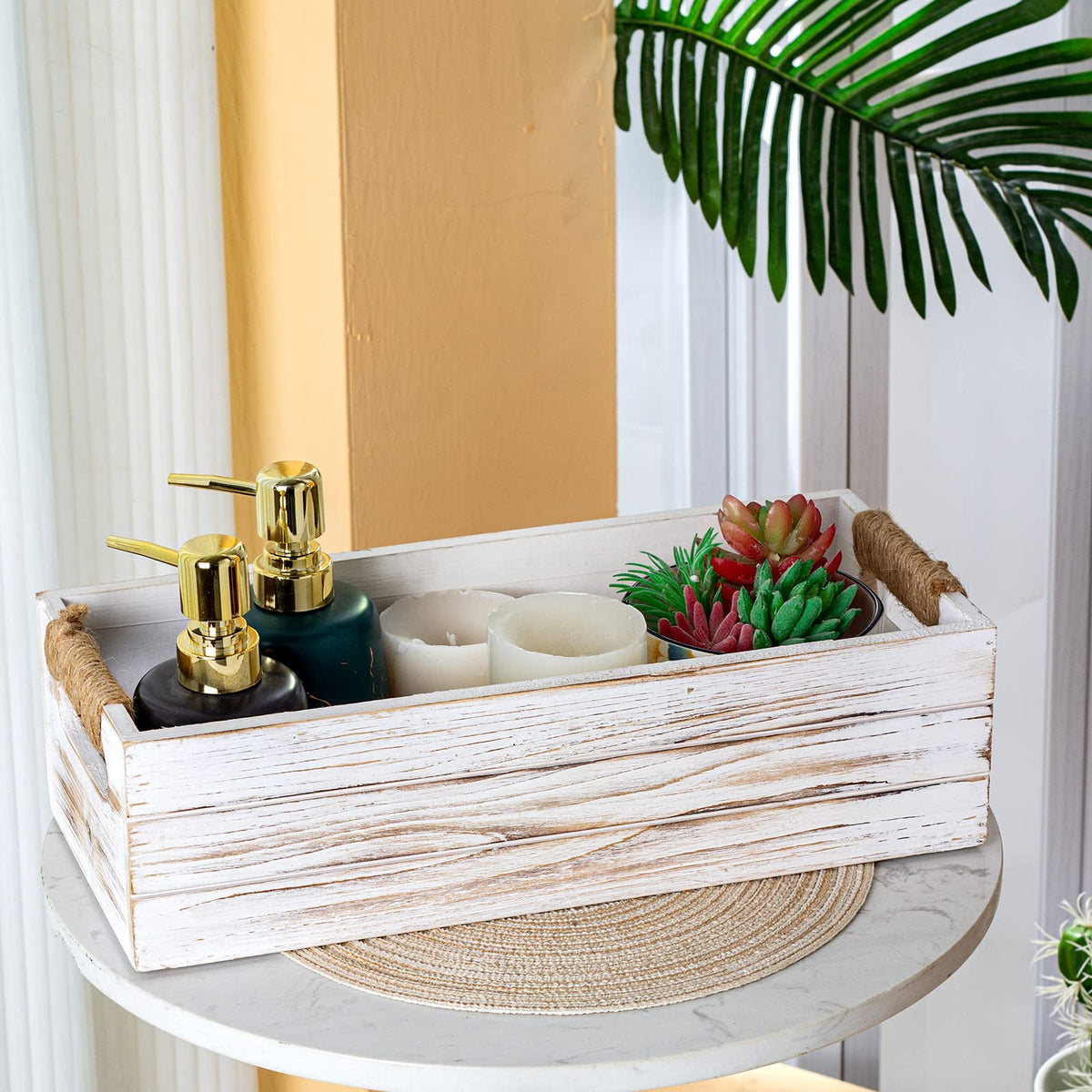 Rustic Wooden Toilet Paper Holder M968