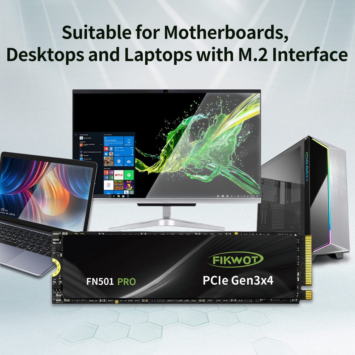 512GB NVMe M.2 2280 PCIe Gen3 x4 Internal Solid State Drive P7120