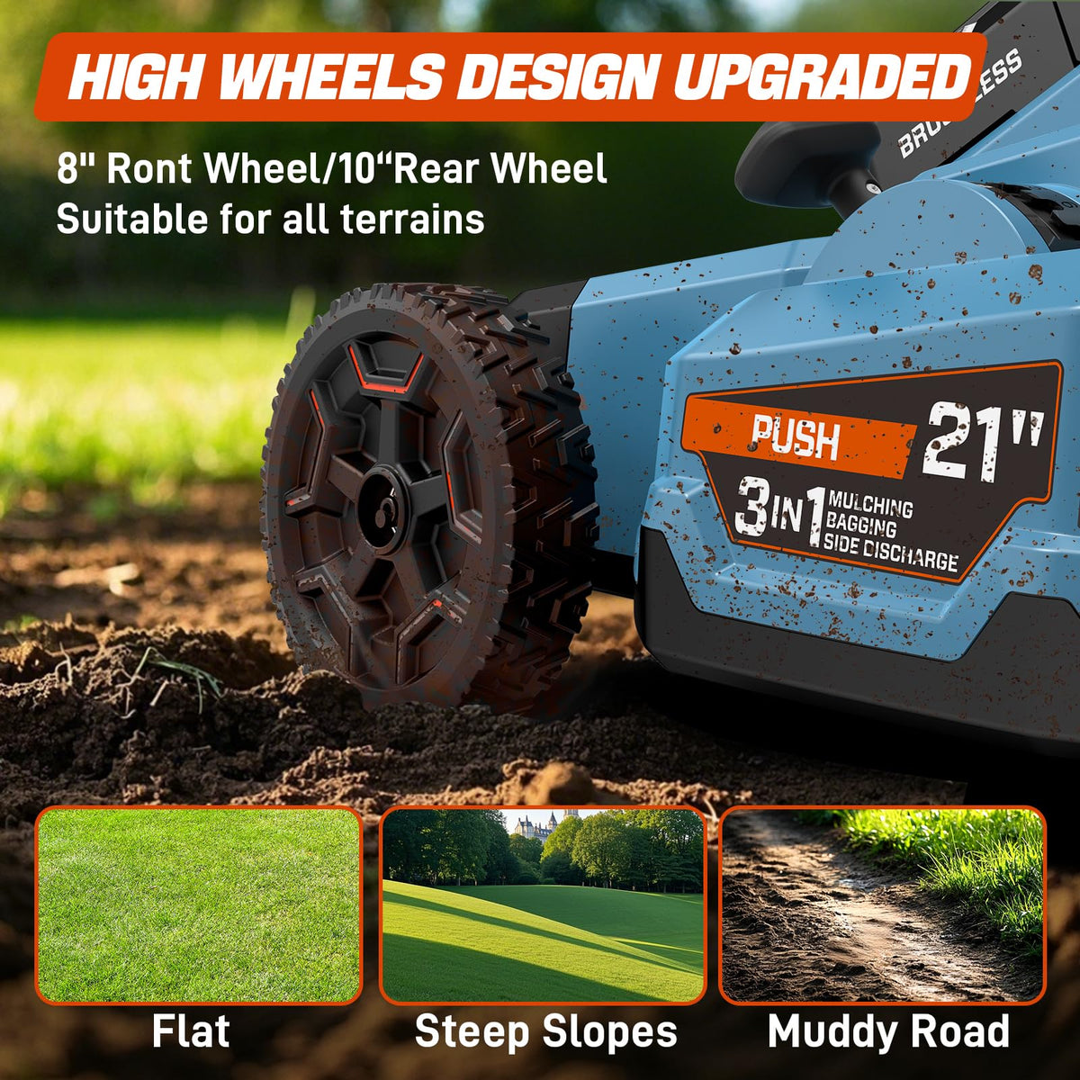 60V Electric Cordless Push Mower U461
