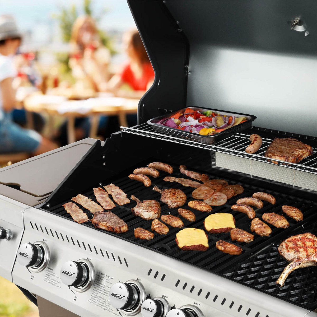 5-Burner Propane Gas Grill with Side Burner G397242