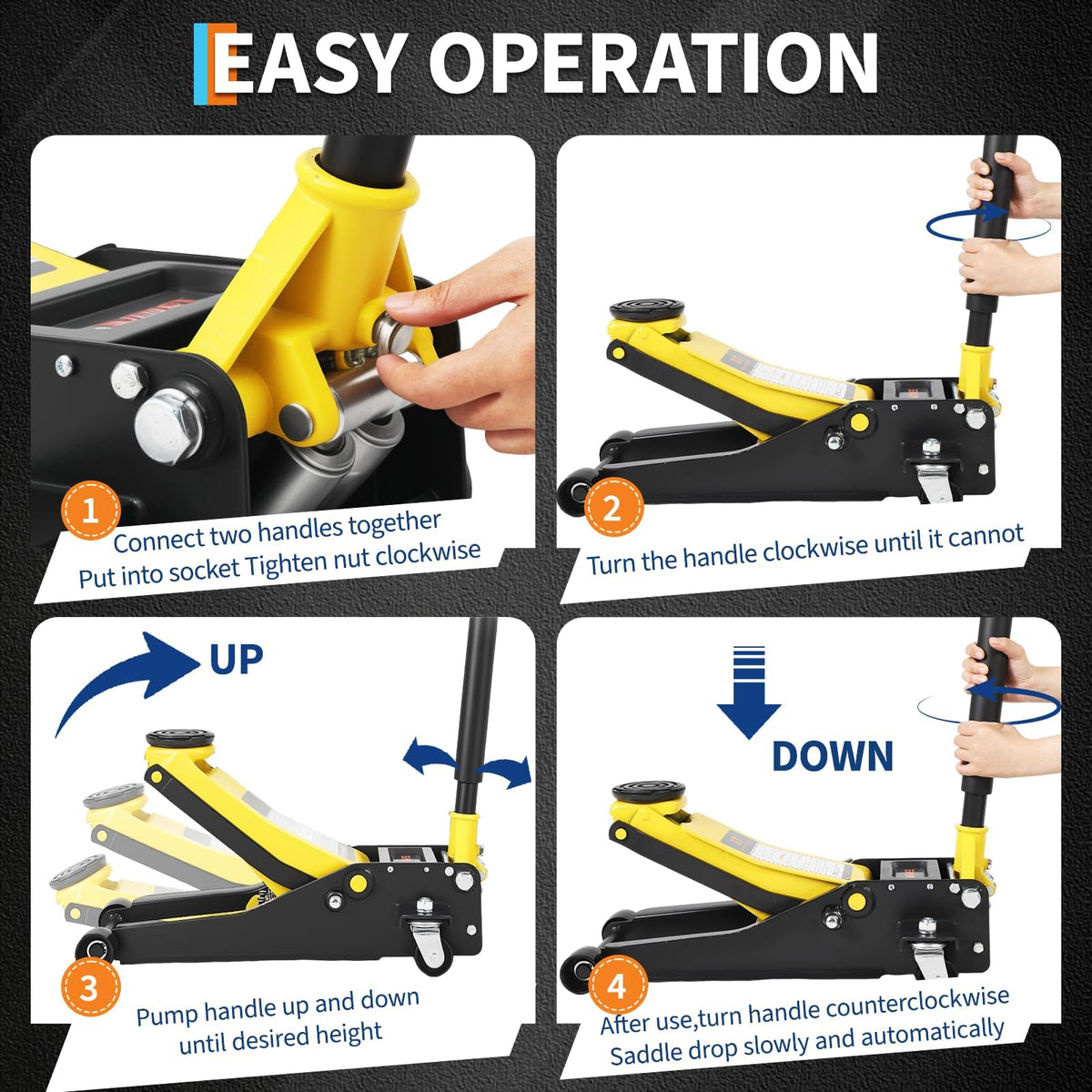 3 Ton Low Profile Hydraulic Floor Jack N583