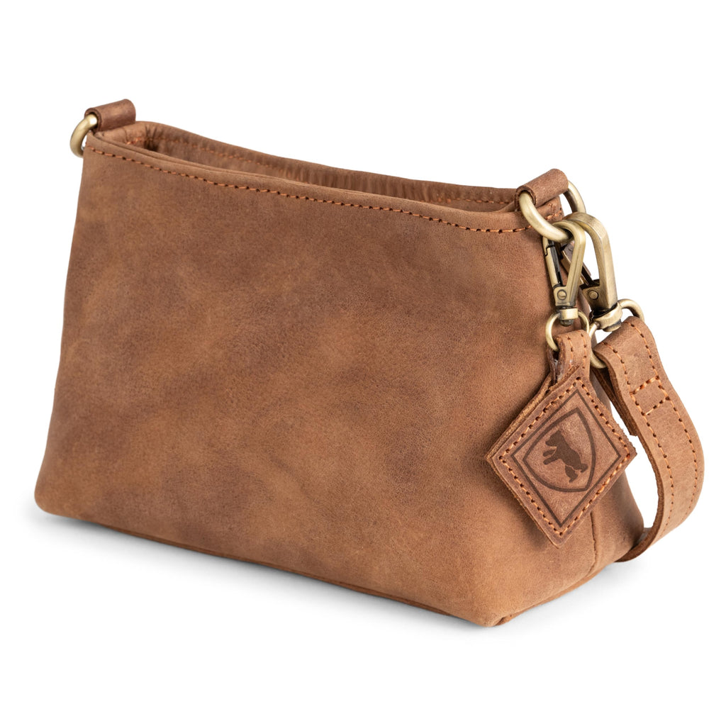 Full Grain Leather Crossbody Purse Z4395