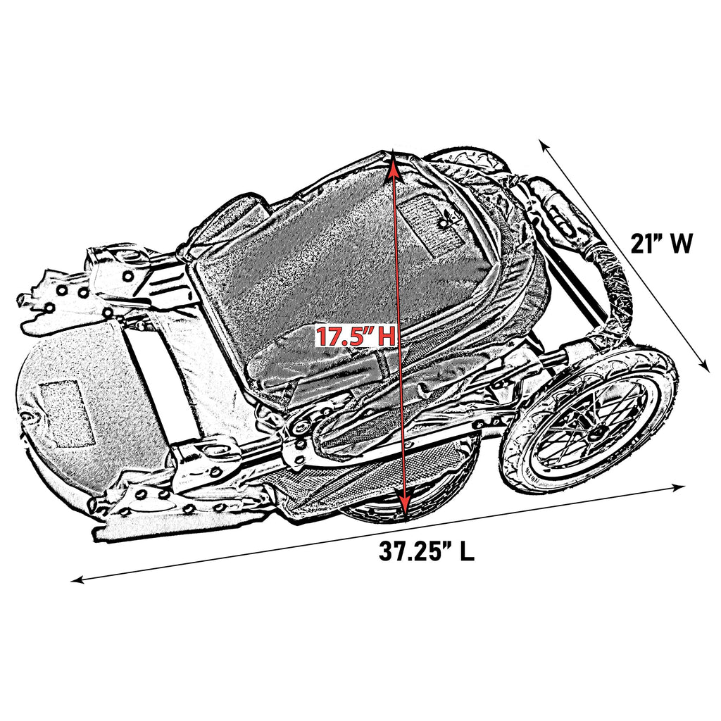 No-Zip Pet Stroller for Cats/Dogs F340
