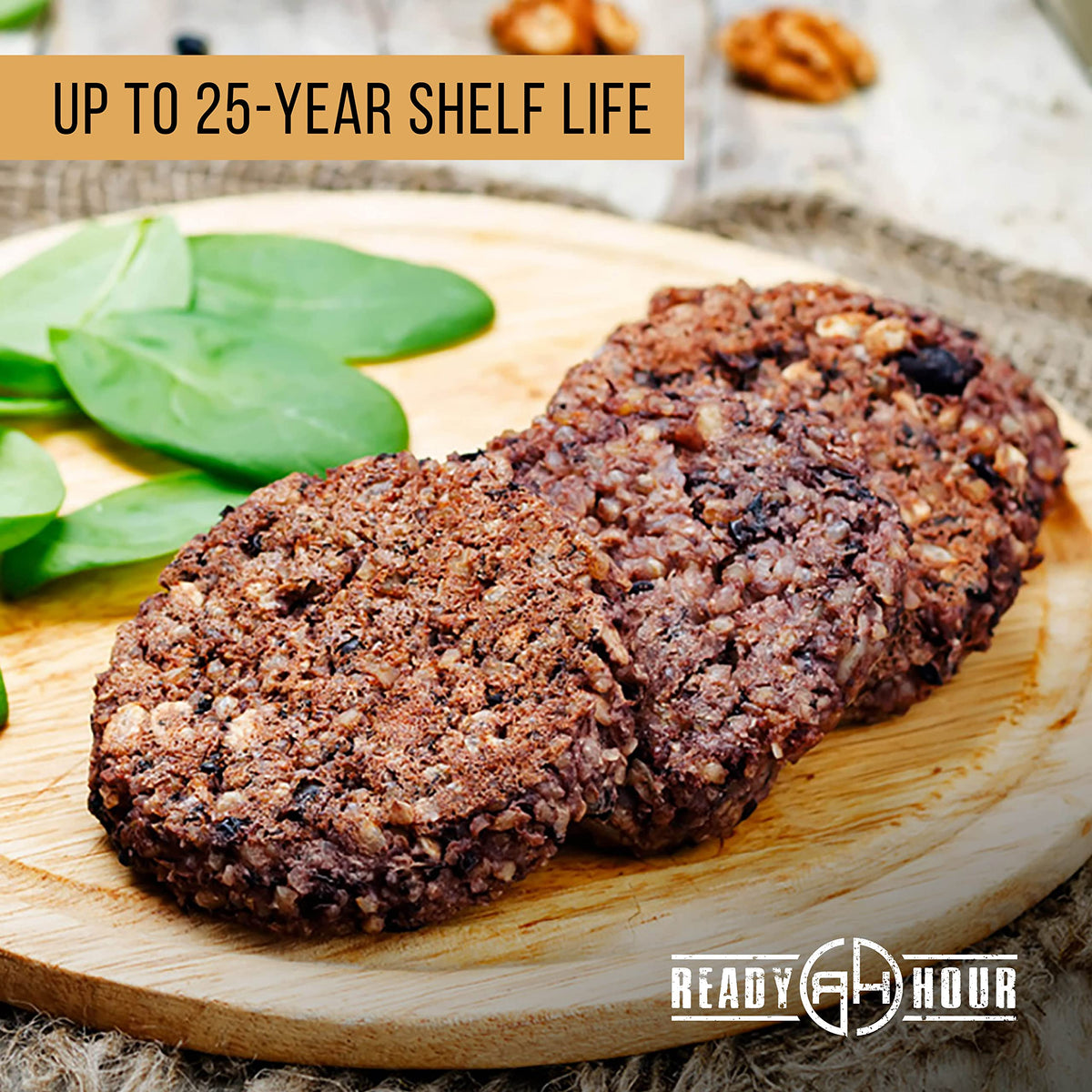 Black Bean Burger Mix 10 Resealable Pouches 60 Servings Y3706