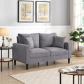 Small Space Saving Light Gray 2-Seat Upholstered Sofa P29661