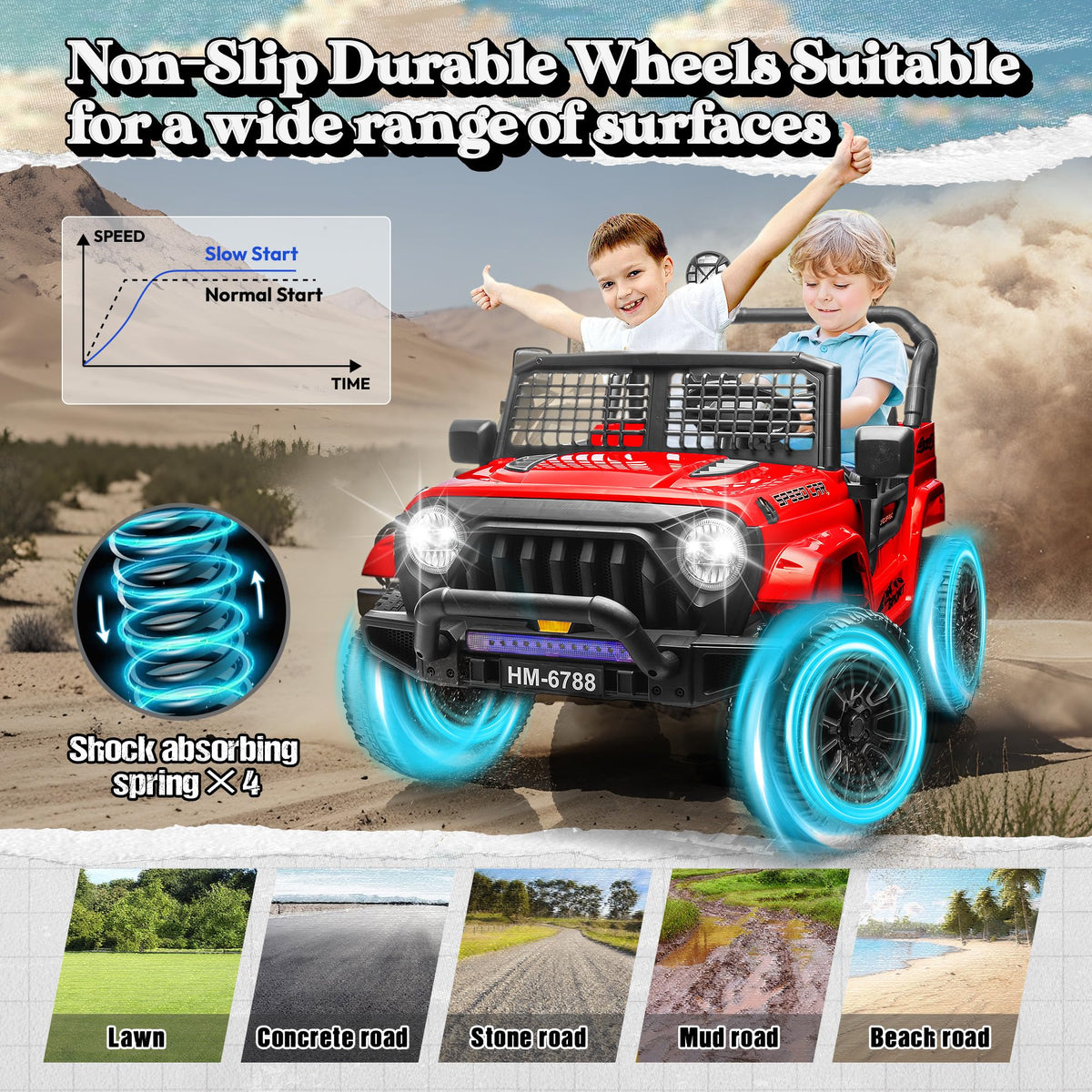 24V 2 Seater Ride on Car Truck M70949