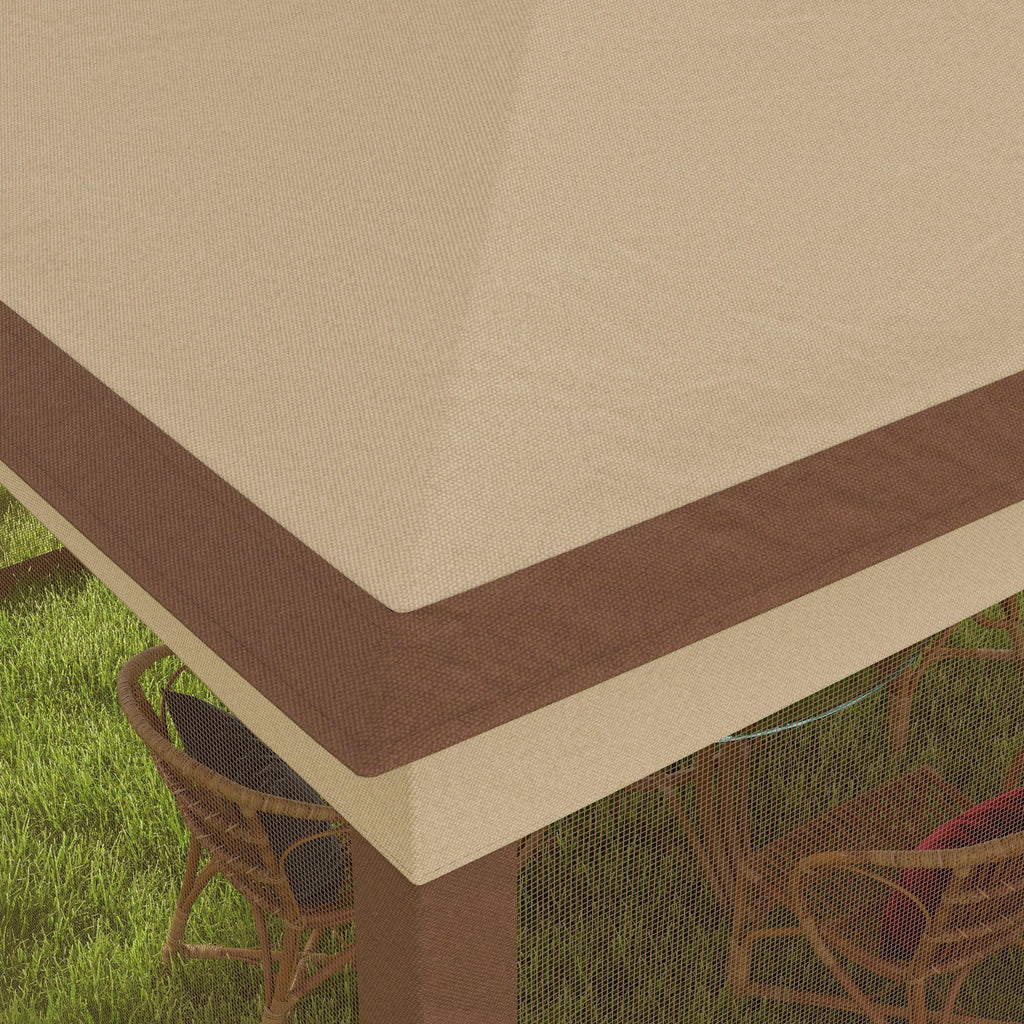 11' x 11' Pop Up Canopy with Removable Zipper Netting Z1917