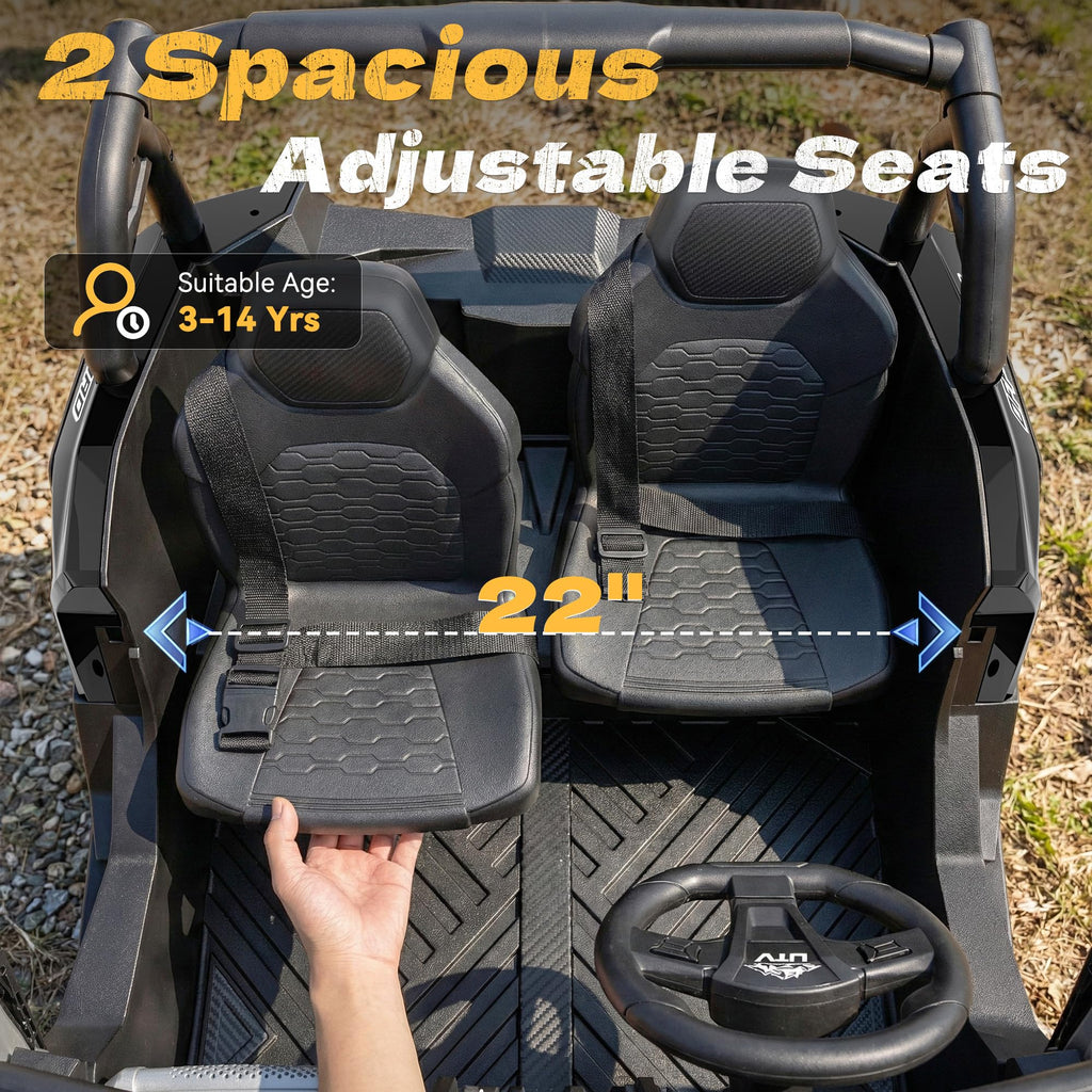 24V Ride on Toys for Big Kids 3-14, Black R6486