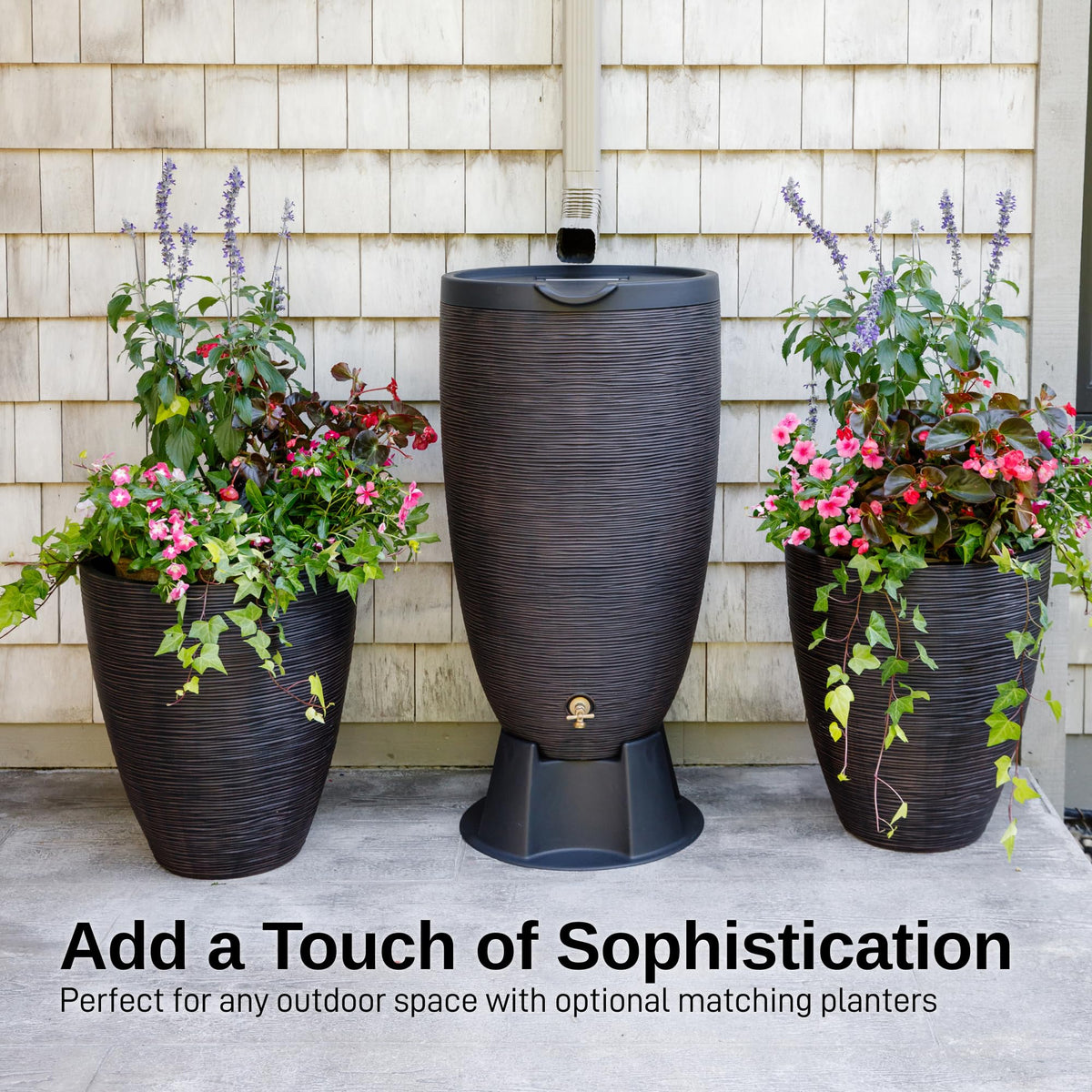 50-Gallon Rain Barrel with Stand and Removable Lid G46922