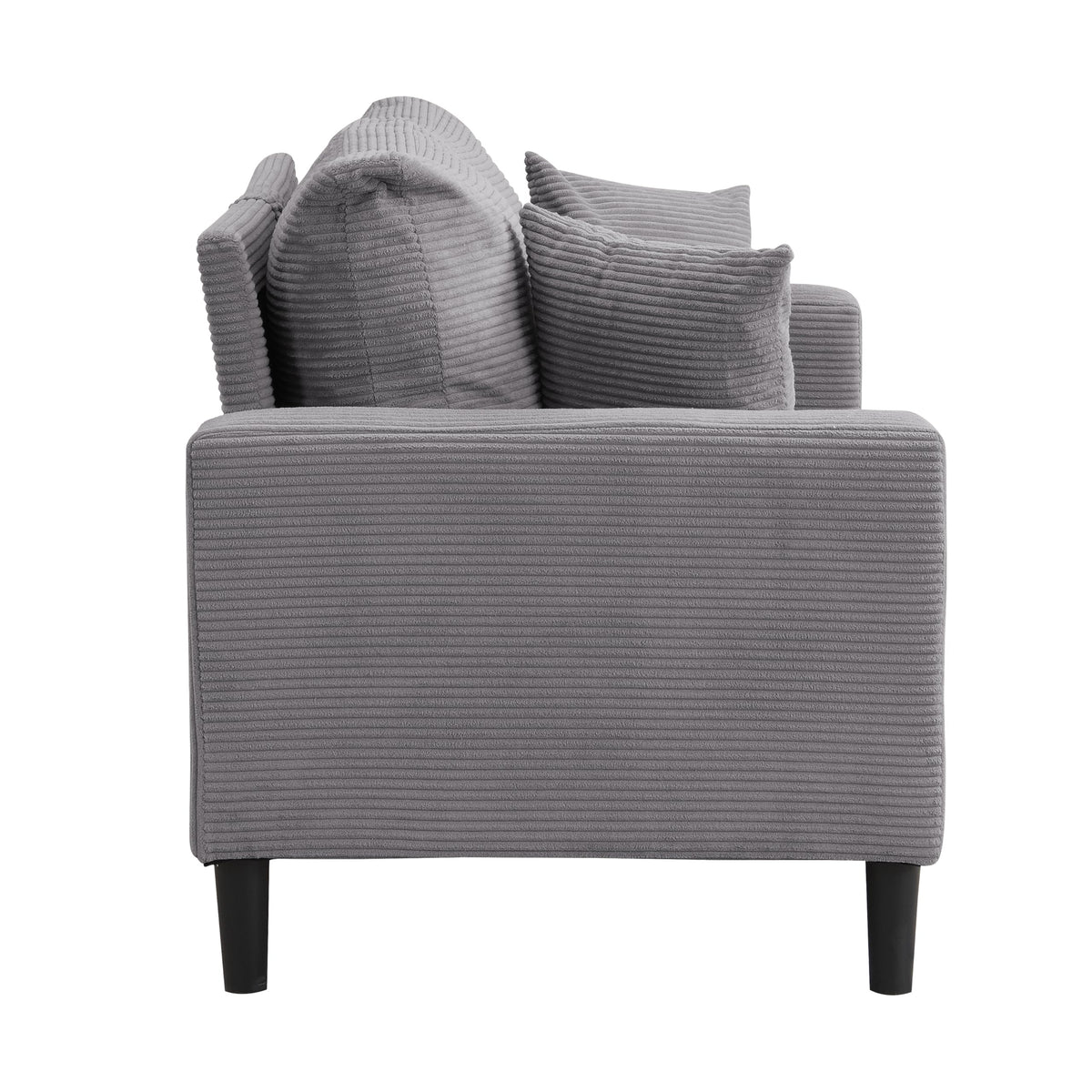 Small Space Saving Light Gray 2-Seat Upholstered Sofa P29661