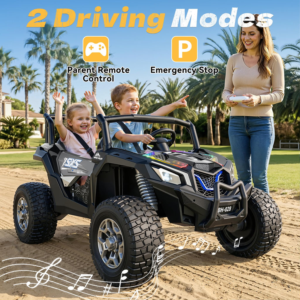 24V Ride on Toys for Big Kids 3-14, Black R6486