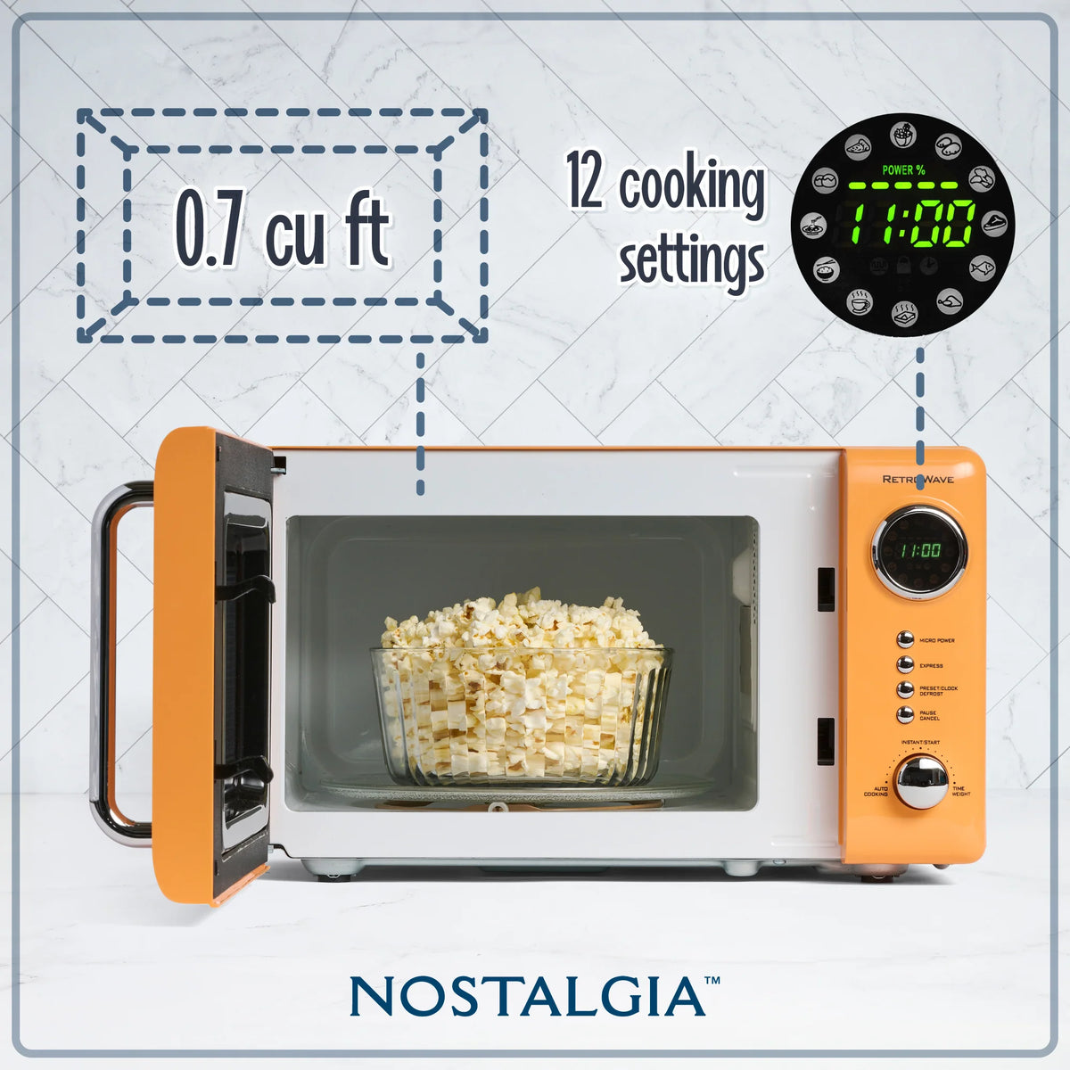 0.7 Cubic Foot 700-Watt Countertop Microwave Oven H545331