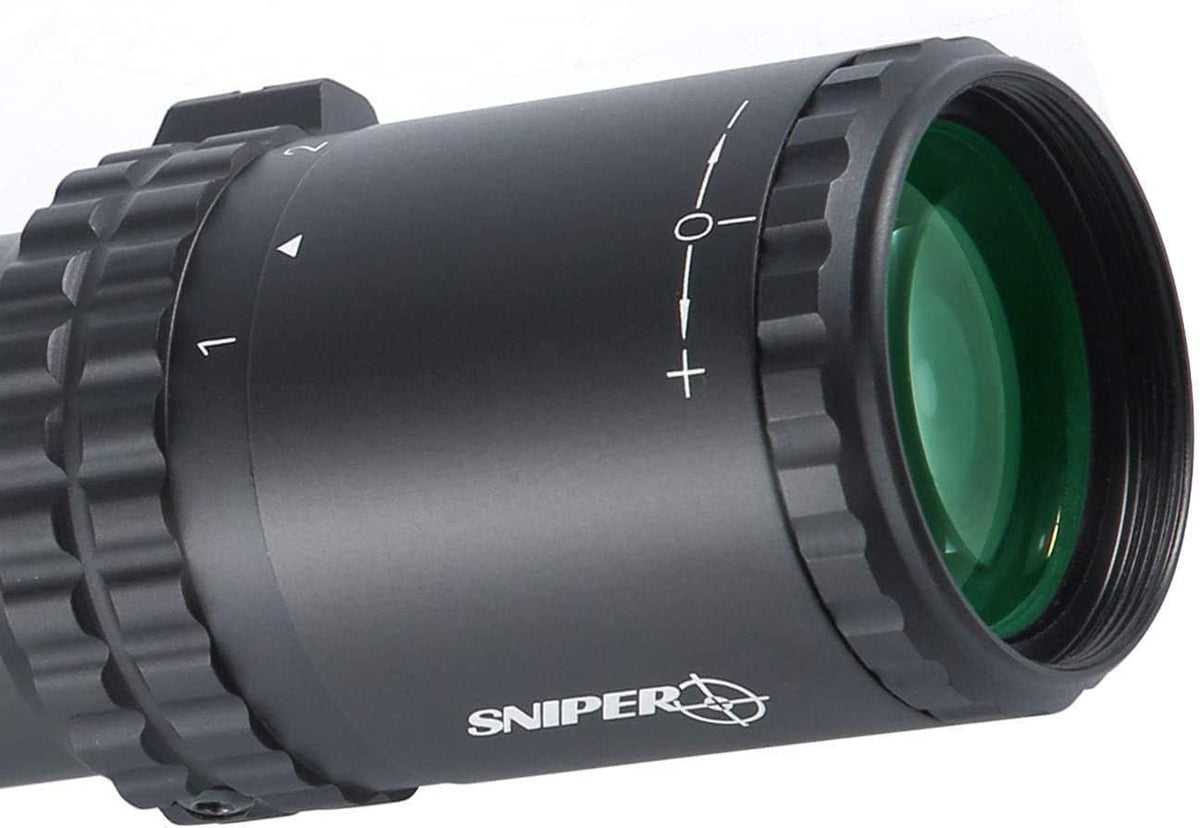 1-6X28 FFP First Focal Plane Scope 35mm Tube ED Optics Red/Green Illuminated Reticle T300